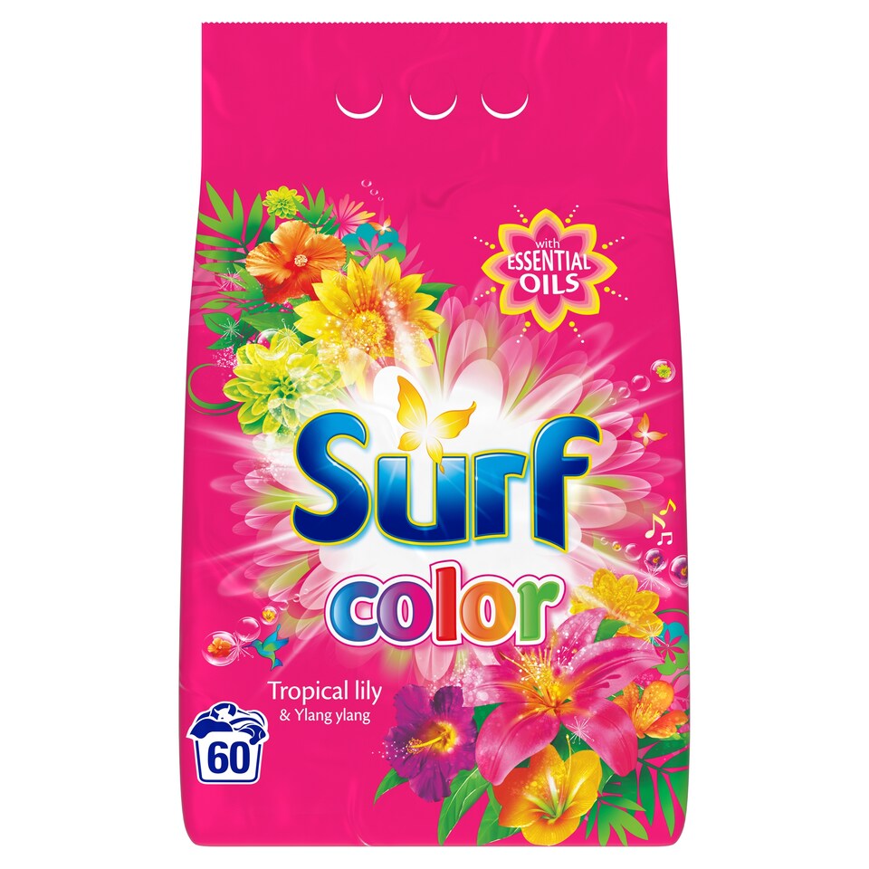 image 1 of Surf Color Tropical Washing Powder for Colored Laundry 60 Washes