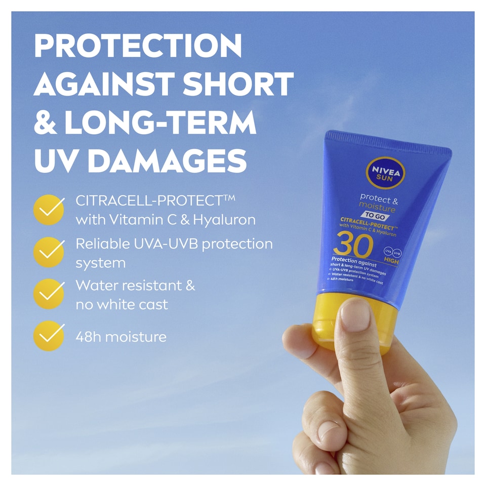 image 1 of NIVEA SUN Protect & Moisture Sun Cream SPF 30 50ml