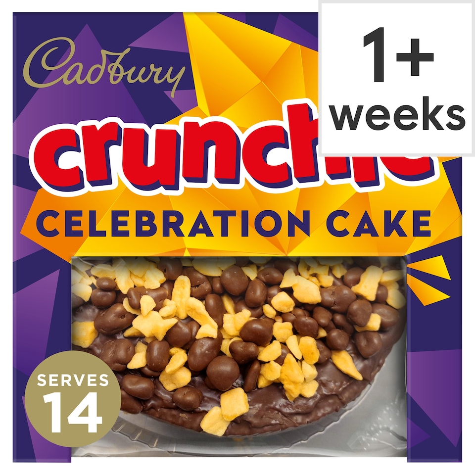 Cadbury Crunchie Celebration Cake with Honeycomb