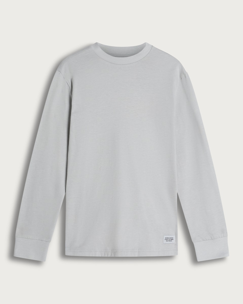 F&F Boys Pure Cotton Long Sleeved T-Shirt in White
