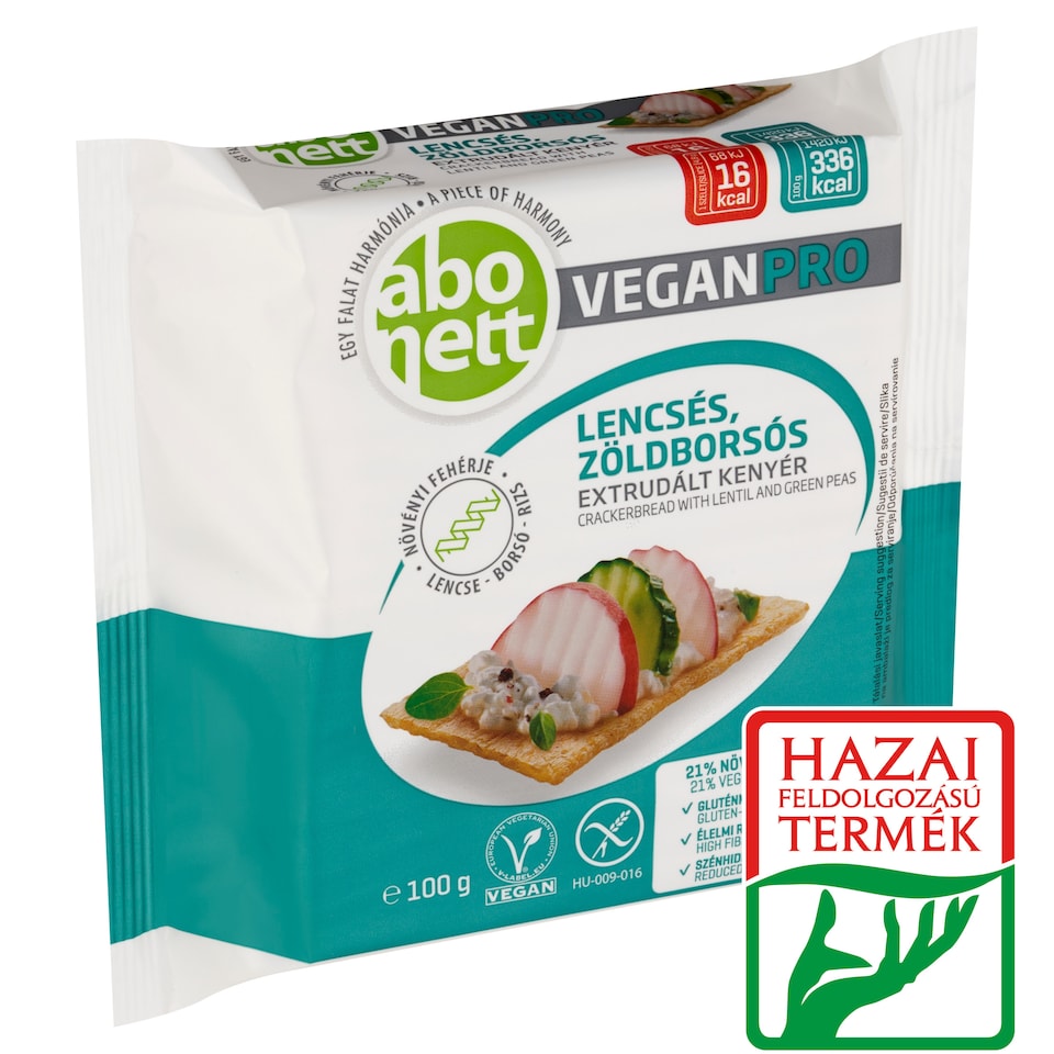Abonett VeganPro Crackerbread with Lentil and Green Peas 100 g