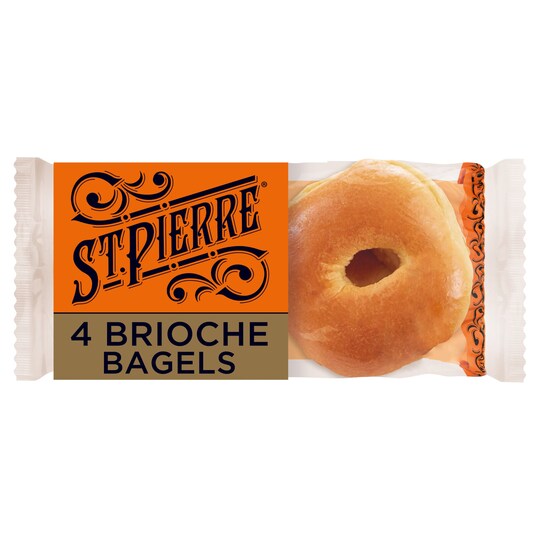 St Pierre 4 Brioche Bagels Tesco Groceries