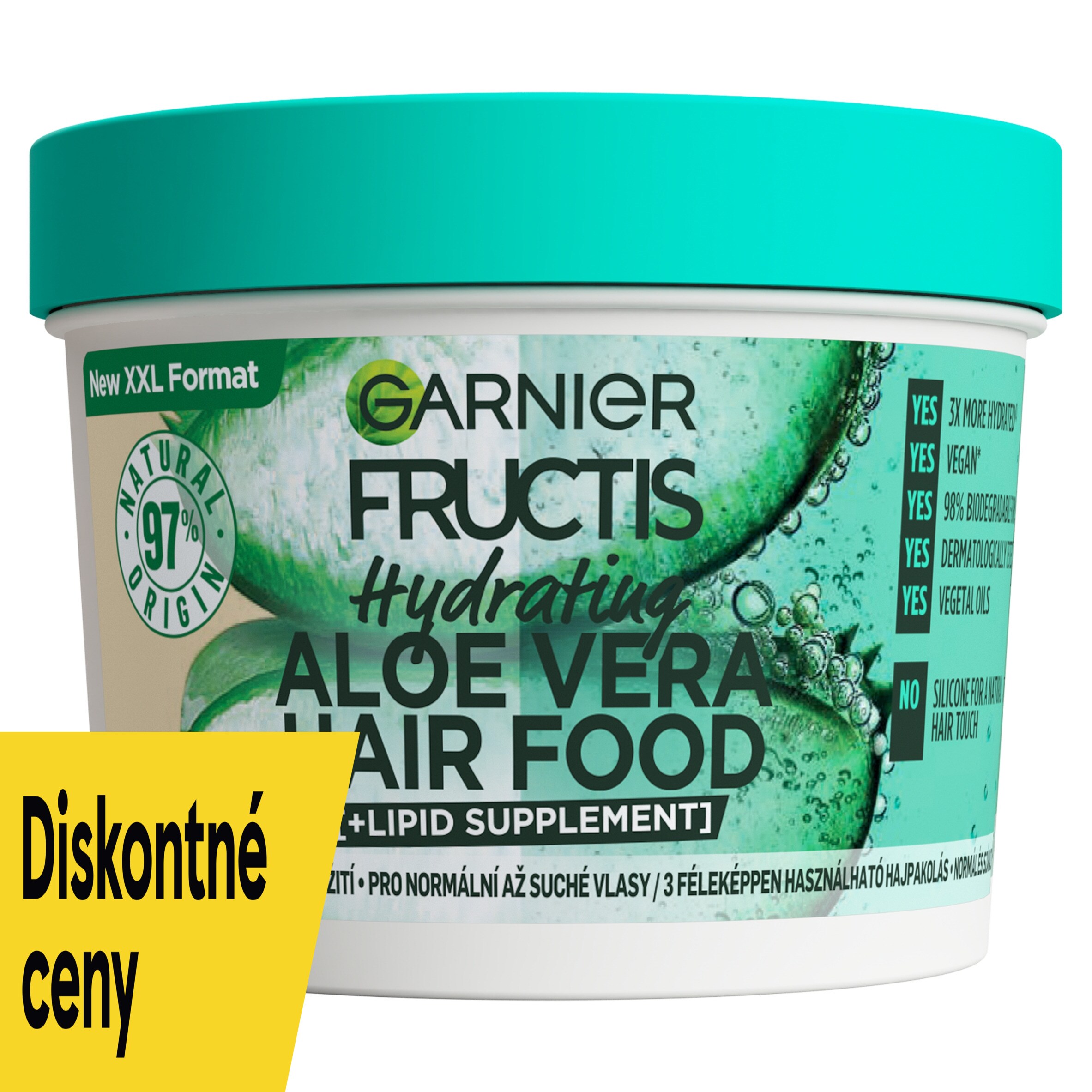 Garnier Fructis Hair Food Hydrating Aloe Vera mask for normal to dry hair,  400 ml - Tesco Groceries