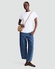 image 2 of F&F Pure Cotton Ruched Side Short Sleeved T-Shirt in White