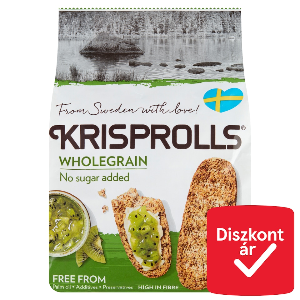 Krisprolls Wholegrain, Swedish Toasts with No Sugar Added 225 g