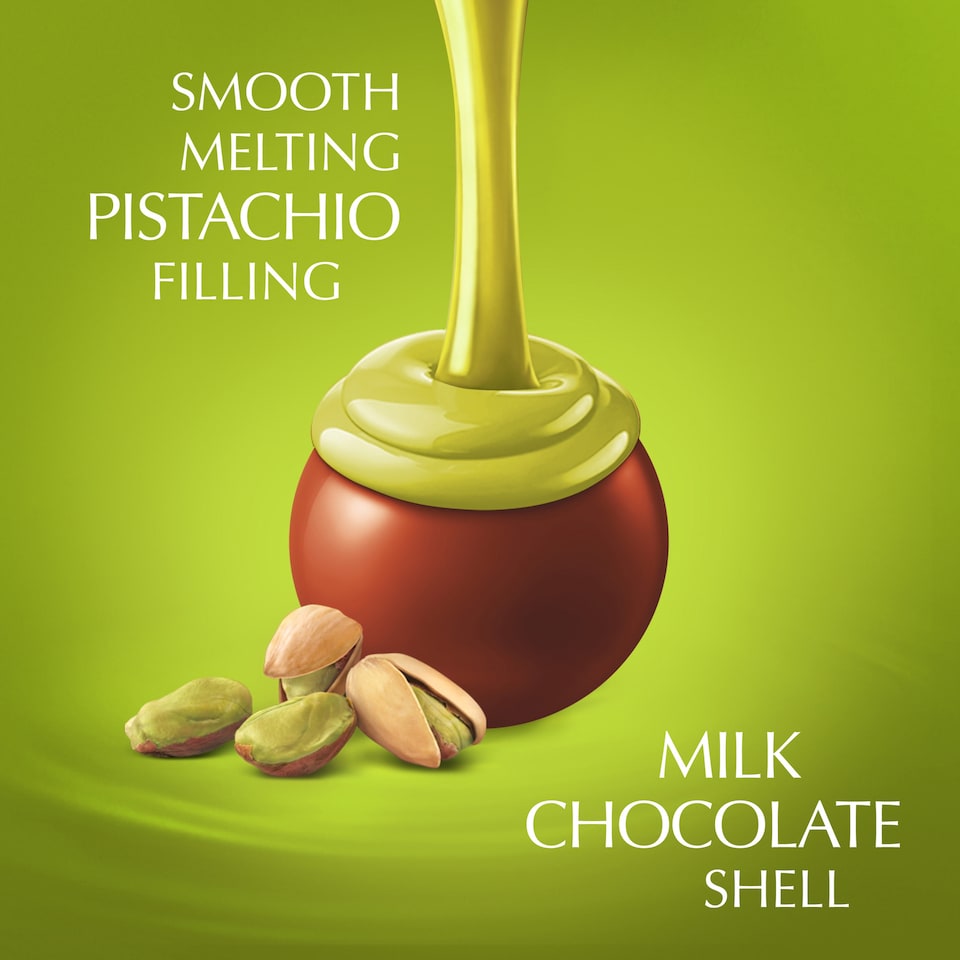 image 1 of Lindt Lindor Pistachio Chocolate Truffles UK 200g
