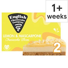 English Cheesecake Company 2 Lemon & Mascarpone Cheesecake Slices 180g