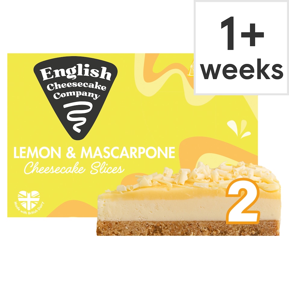 English Cheesecake Company 2 Lemon & Mascarpone Cheesecake Slices 180g