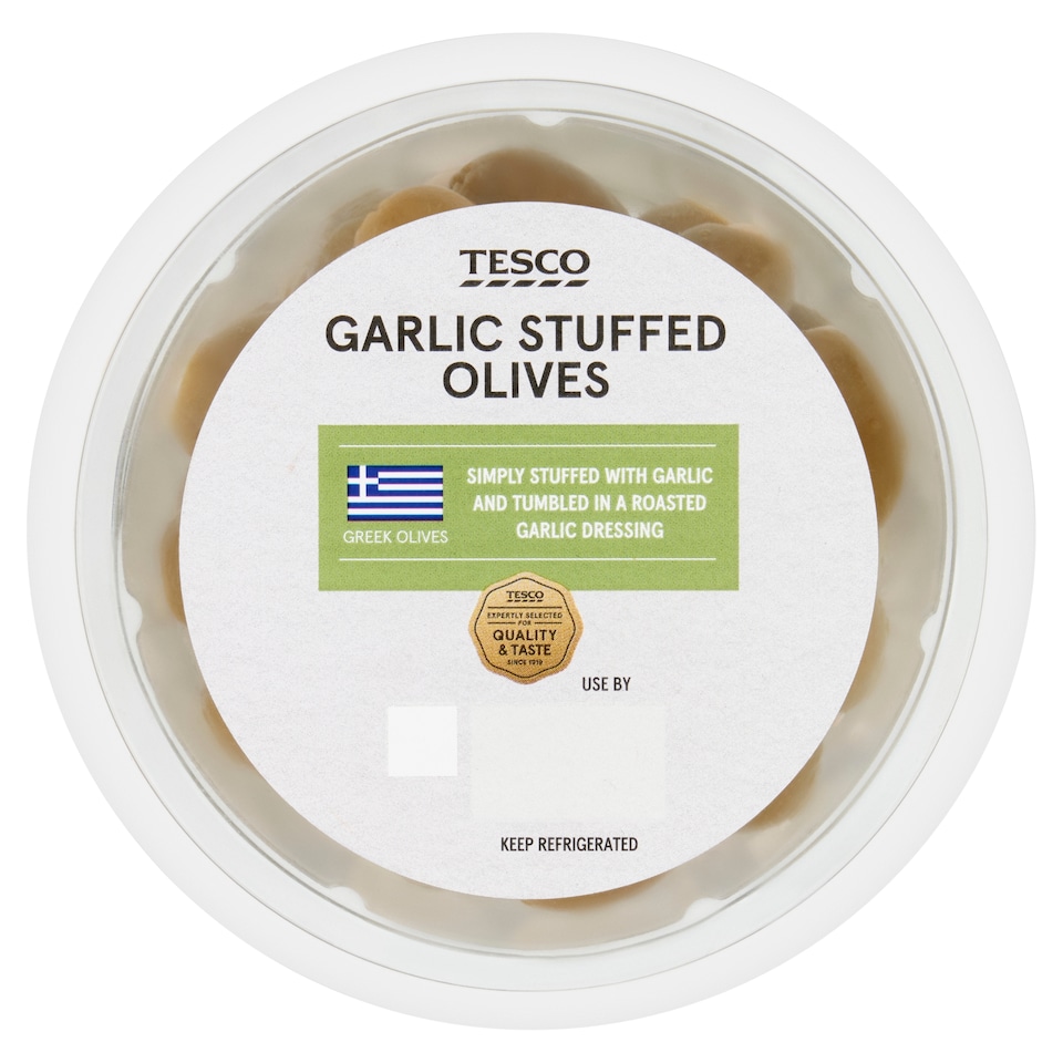 Tesco Garlic Stuffed Olives 400g