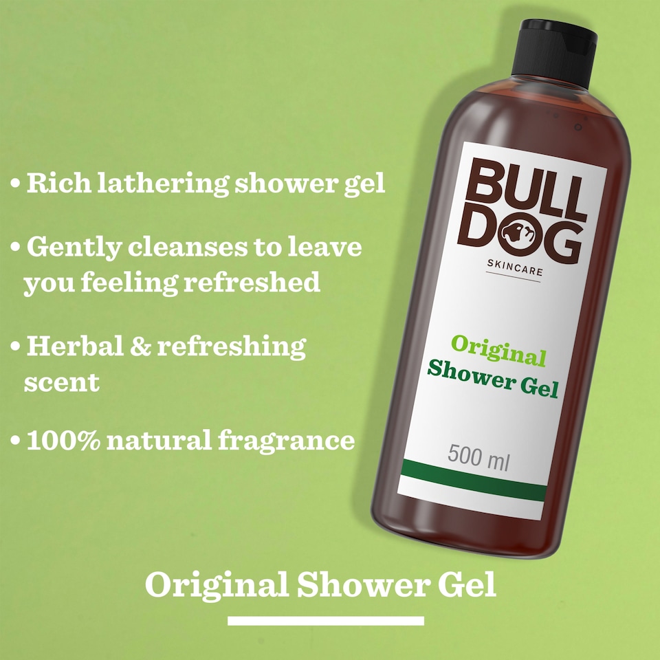 image 1 of Bulldog Skincare Original Men's Shower Gel 500ml