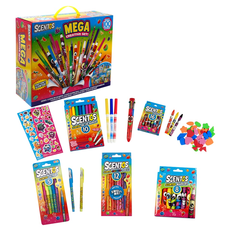 image 1 of Scentos Stationery Mega Creative Pens Set 100 Piece