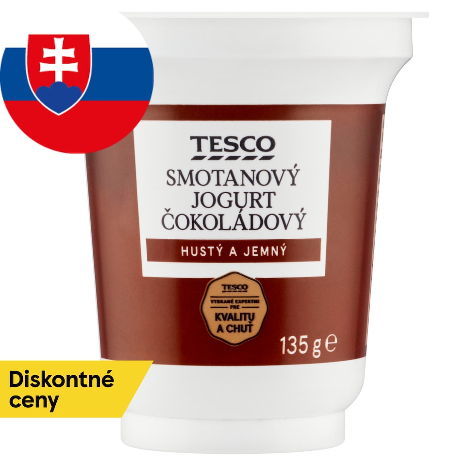 Tesco Smotanový jogurt čokoládový 135 g