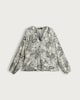 image 5 of F&F Paisley Print V Neck Blouse in Multi Black White