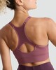 image 2 of F&F Active Seamfree Racerback Sports Bra in Plum