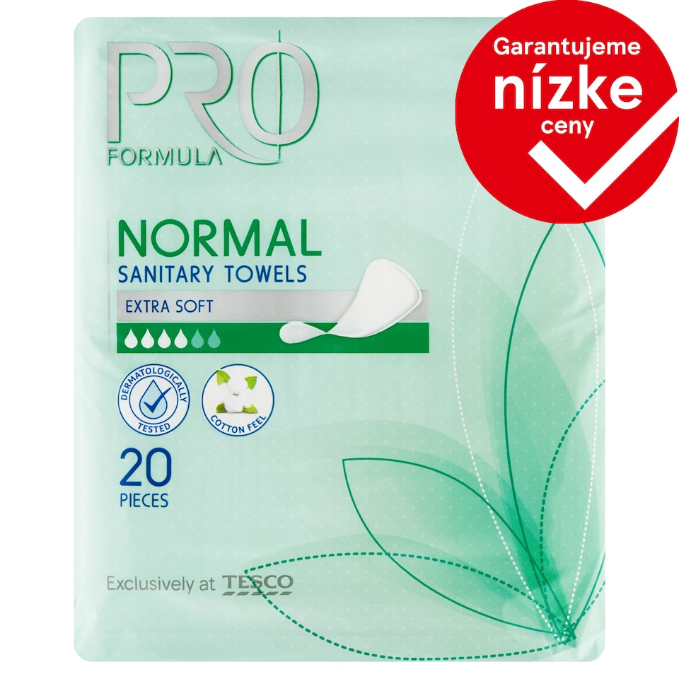 Tesco Pro Formula Normal Sanitary Towels 20 pcs