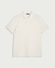 image 4 of F&F Cotton Rich Textured Polo Shirt in Ecru