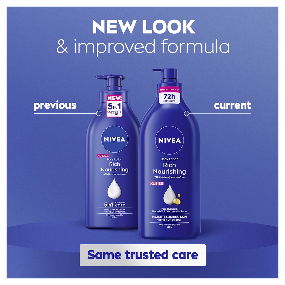 image 1 of NIVEA Rich Nourishing Body Lotion Dry Skin 625ml