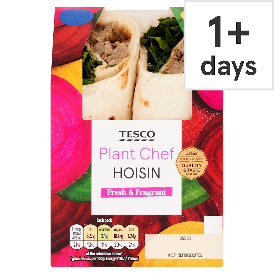 Tesco Plant Chef Hoisin Wrap