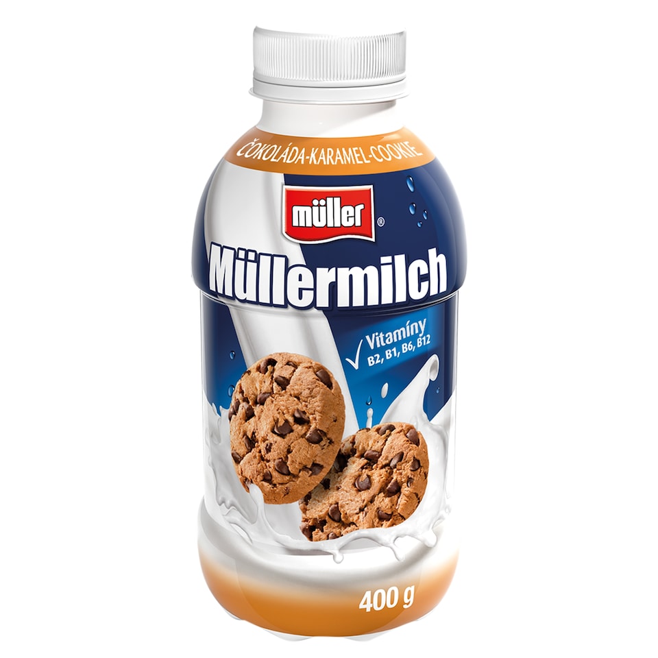 Müller Müllermilch Mliečny nápoj s príchuťou cookie-čokoláda-karamel 400 g