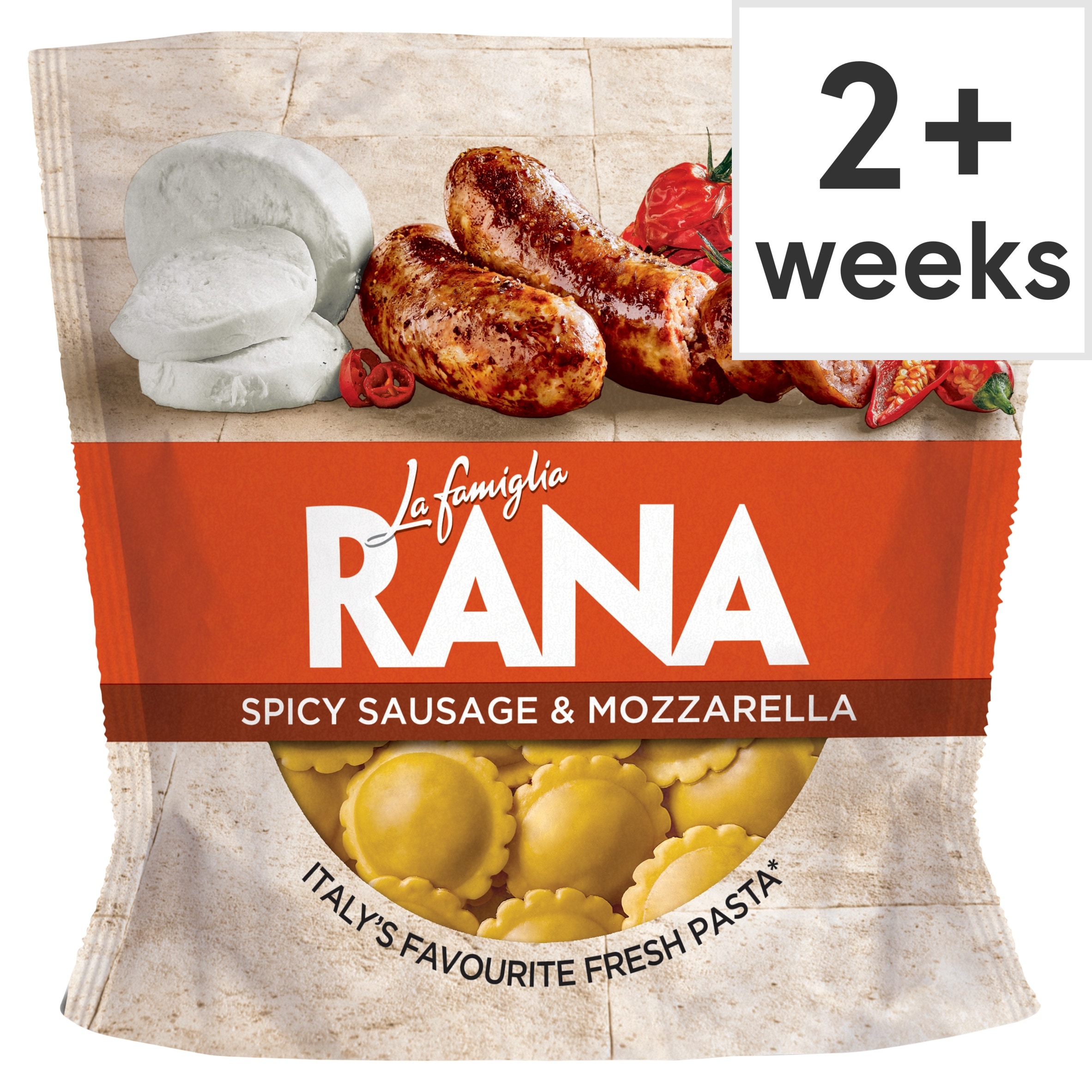 La Famiglia Rana Spicy Sausage & Mozzarella Fiore 250g
