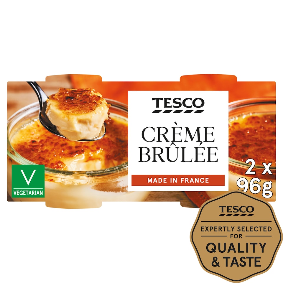 Tesco Creme Brulee Dessert 2 X 96G