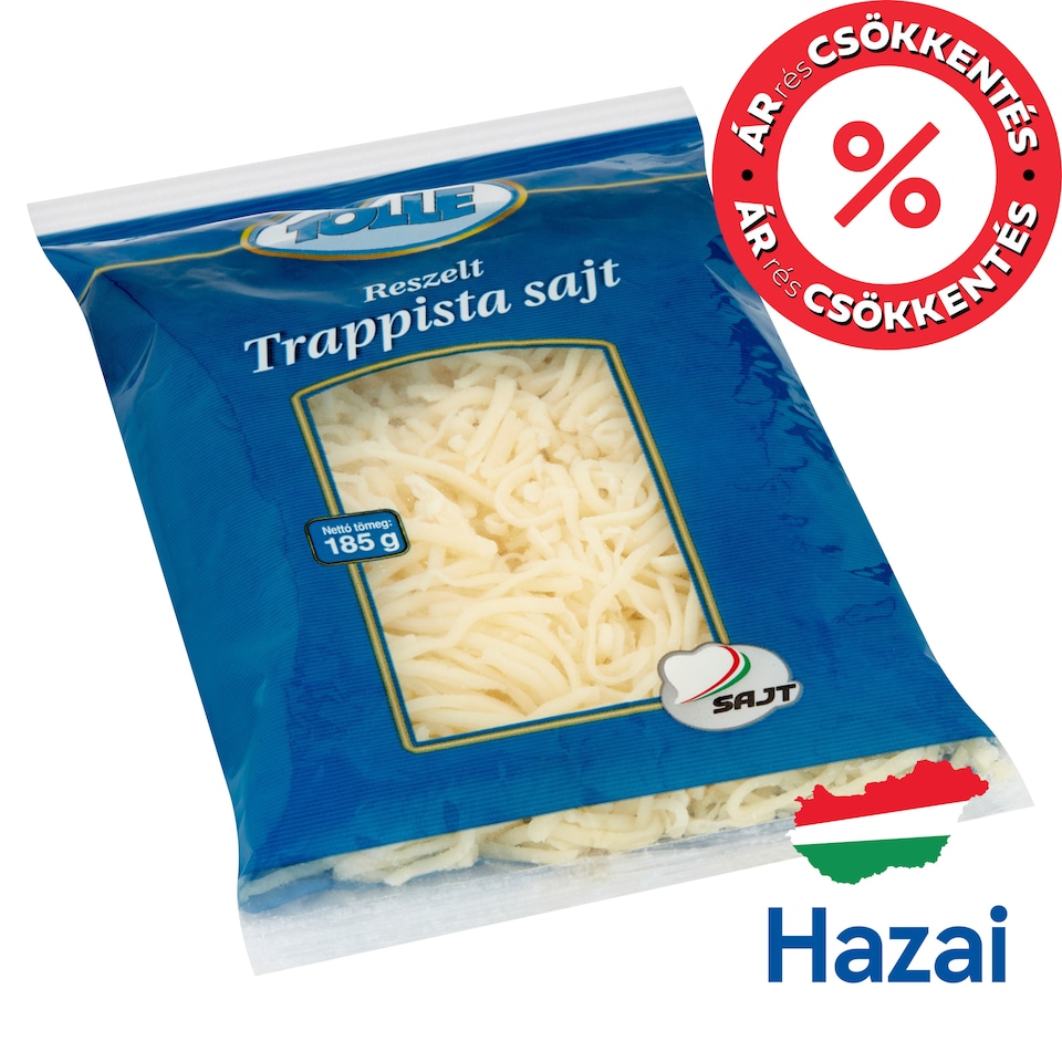 Tolle reszelt trappista sajt 185 g