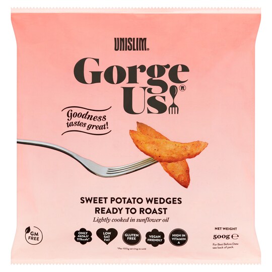 Unislim Us Sweet Potato Wedges 500G Tesco Groceries