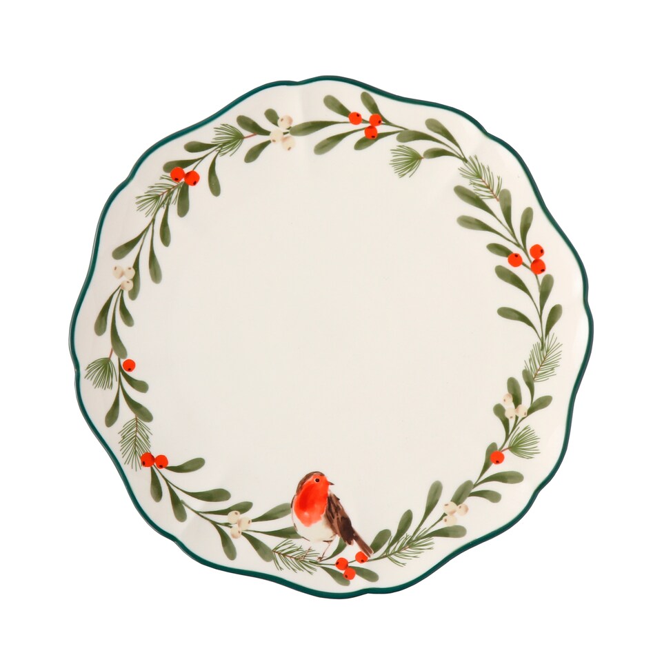 F&F Home robin  Serving Plate