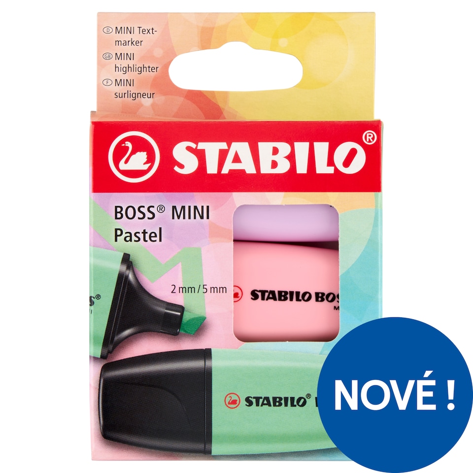 Stabilo Boss Mini Pastel Highlighter 3 pcs
