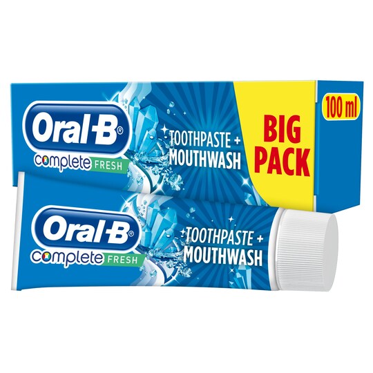 OralB Complete Extra Fresh Mouthwash Toothpaste 100Ml Tesco Groceries