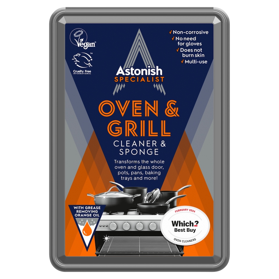 Astonish Specialist Oven & Grill Cleaner & Sponge 250g