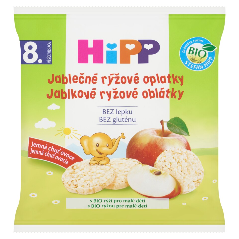 Obrázek 1 pro produkt HiPP Bio jablečné rýžové oplatky 30g