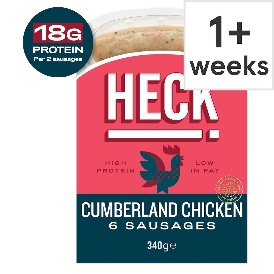 image 1 of HECK! Cumberland Chicken 6 Sausages 340g
