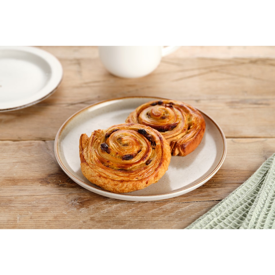 image 1 of Tesco All Butter Pain Aux Raisin Pastry 2 Pack