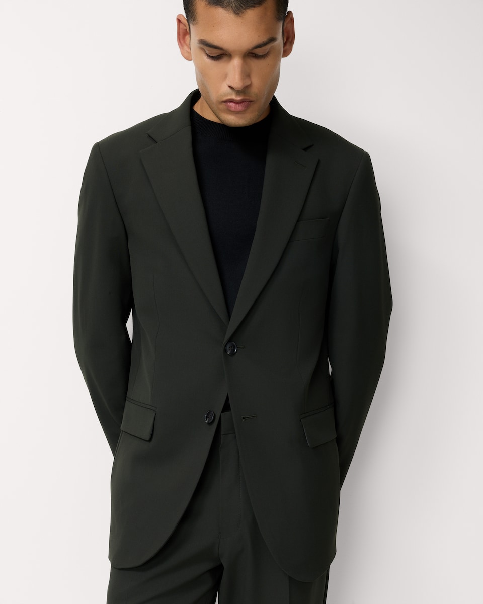 image 1 of F&F Tailored Fit Formal Suit Jacket in Green