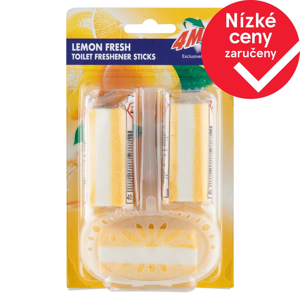 4MAX Lemon Fresh Toilet Block 3 x 40g (120g)