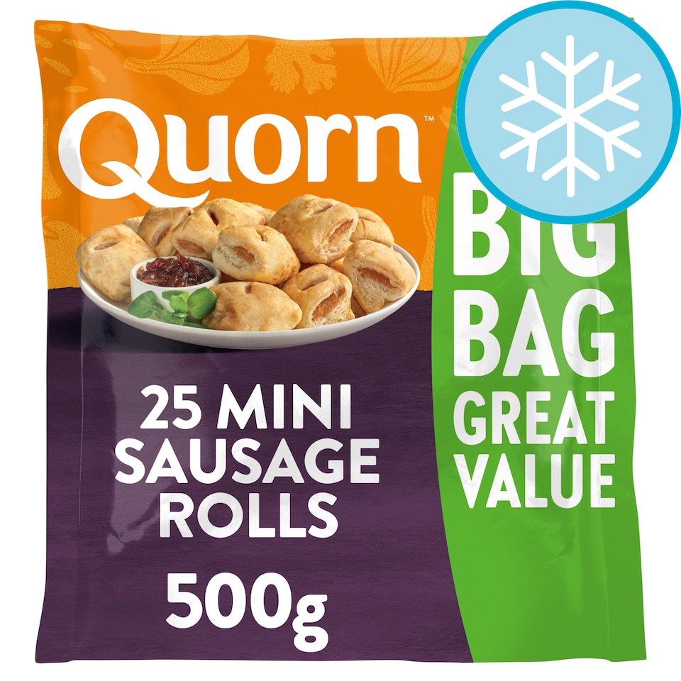 Quorn 25 Mini Sausage Rolls 500g