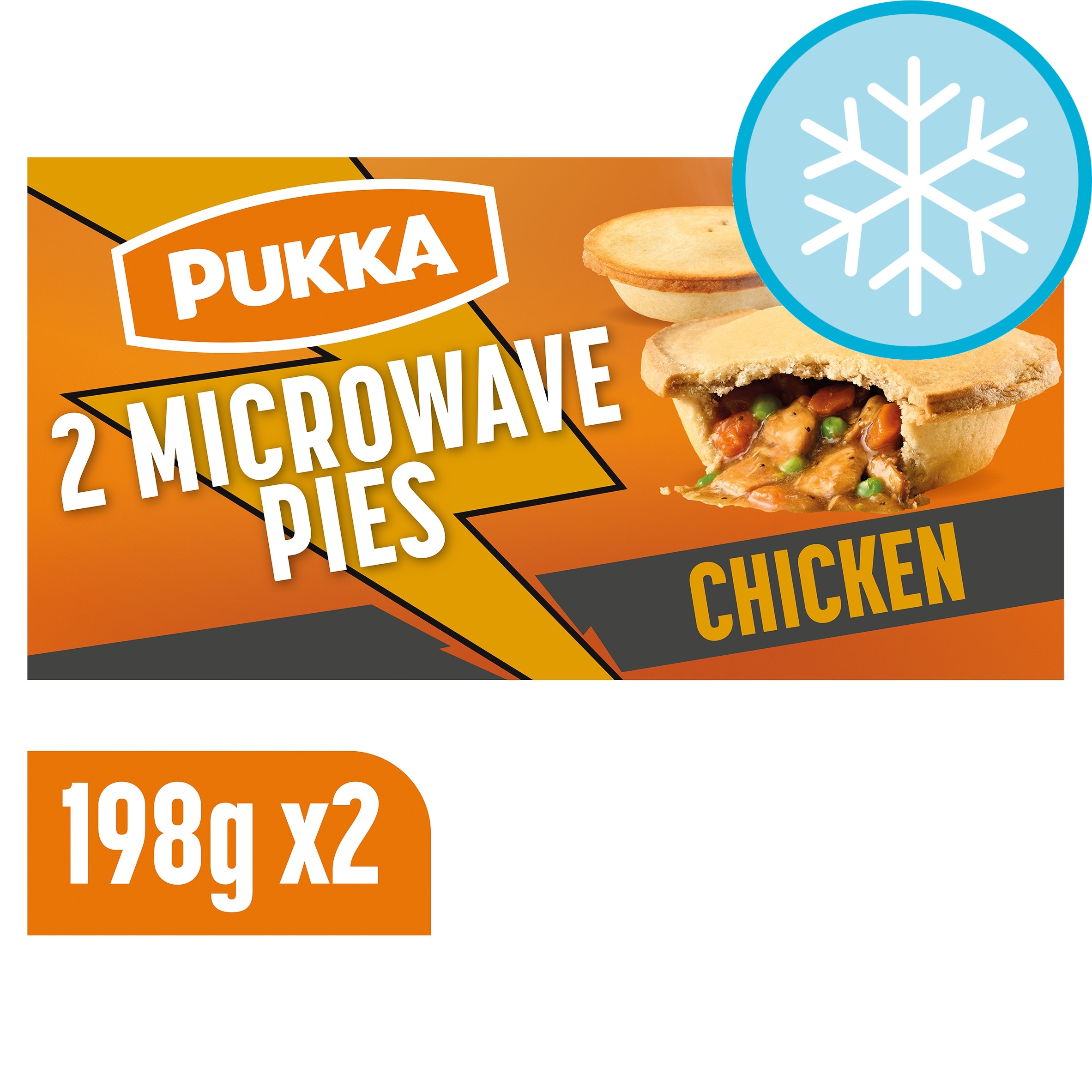 Pukka Chicken Microwaveable Shortcrust Pies 2 Pack