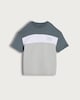 image 4 of F&F Boys Pure Cotton Colour Block Slogan T-Shirt in Grey