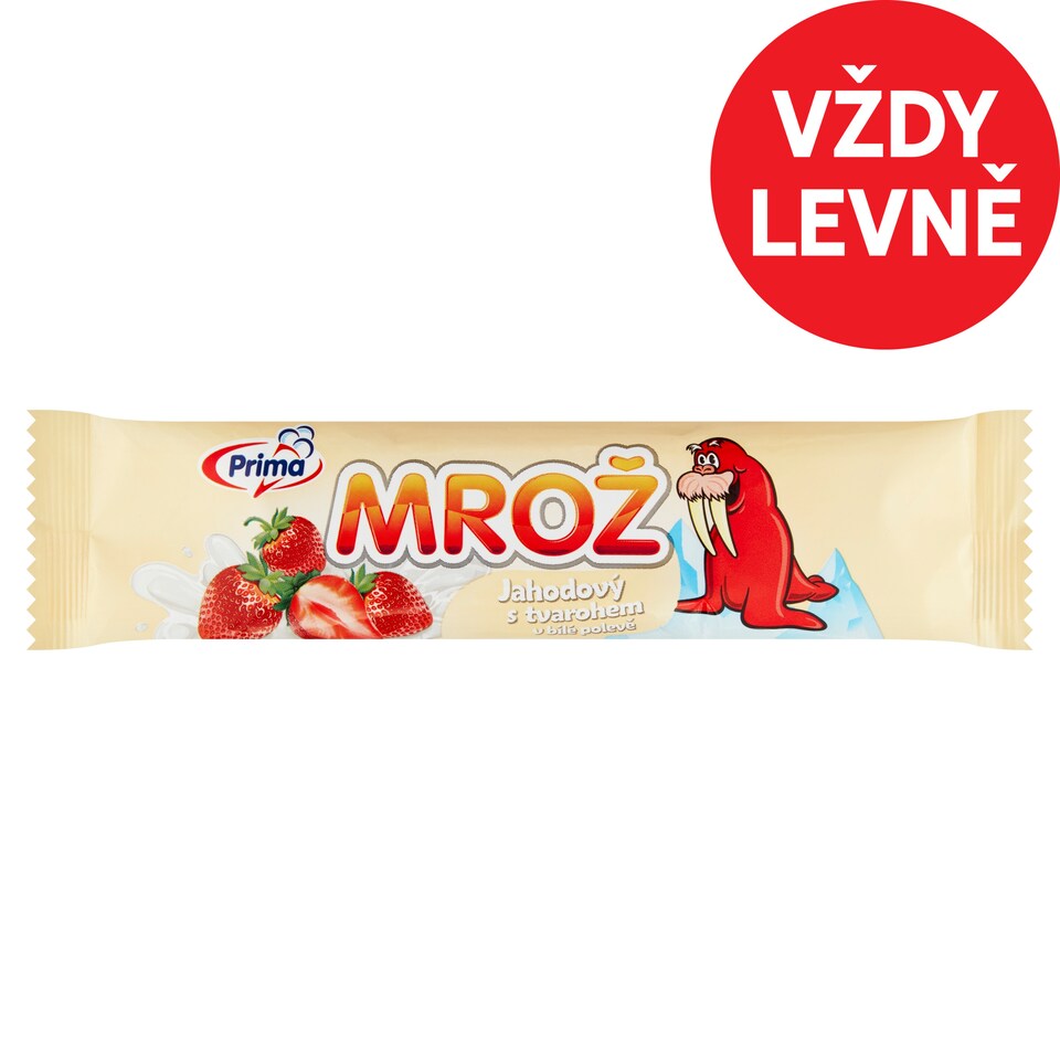 Prima Mrož Strawberry with Cream Cheese in White Glaze 45ml