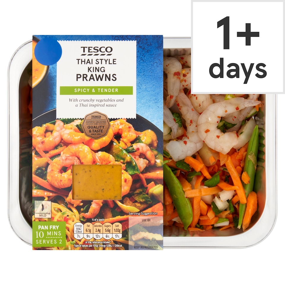 Tesco Thai Style King Prawns 320g