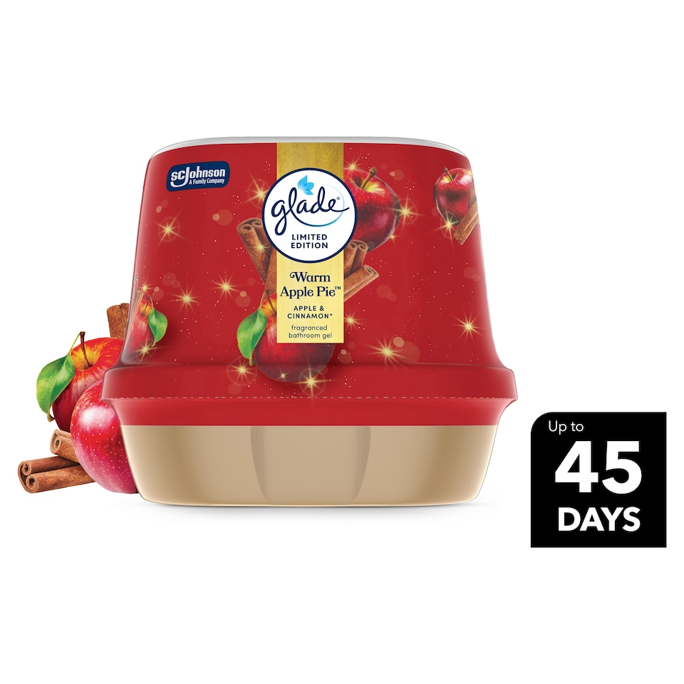 image 1 of Glade Bathroom Gel Warm Apple Pie 180g