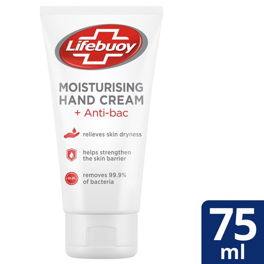 Lifebuoy Moisturising Hand Cream Plus Antibacterial 75Ml Tesco Groceries