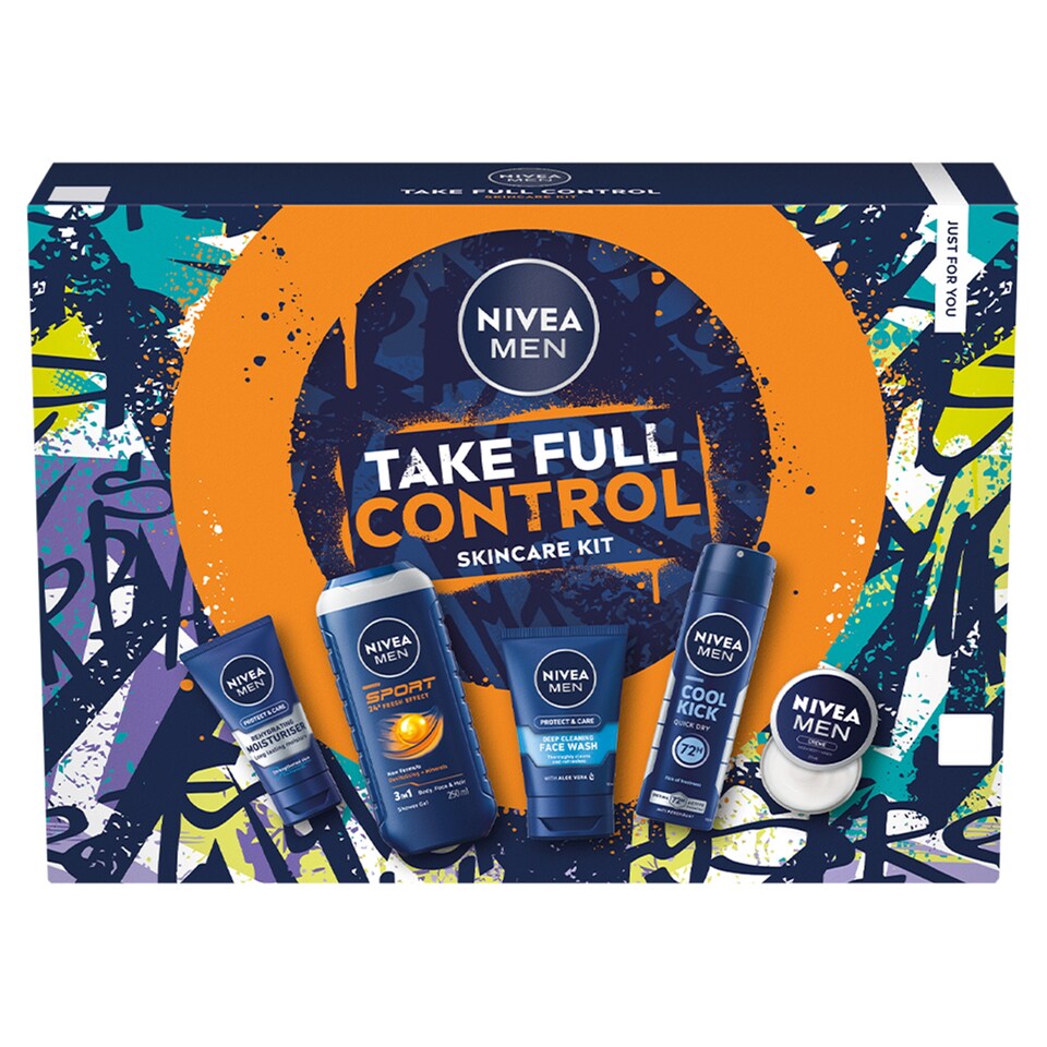 image 1 of NIVEA MEN Take Control Skincare Gift Set