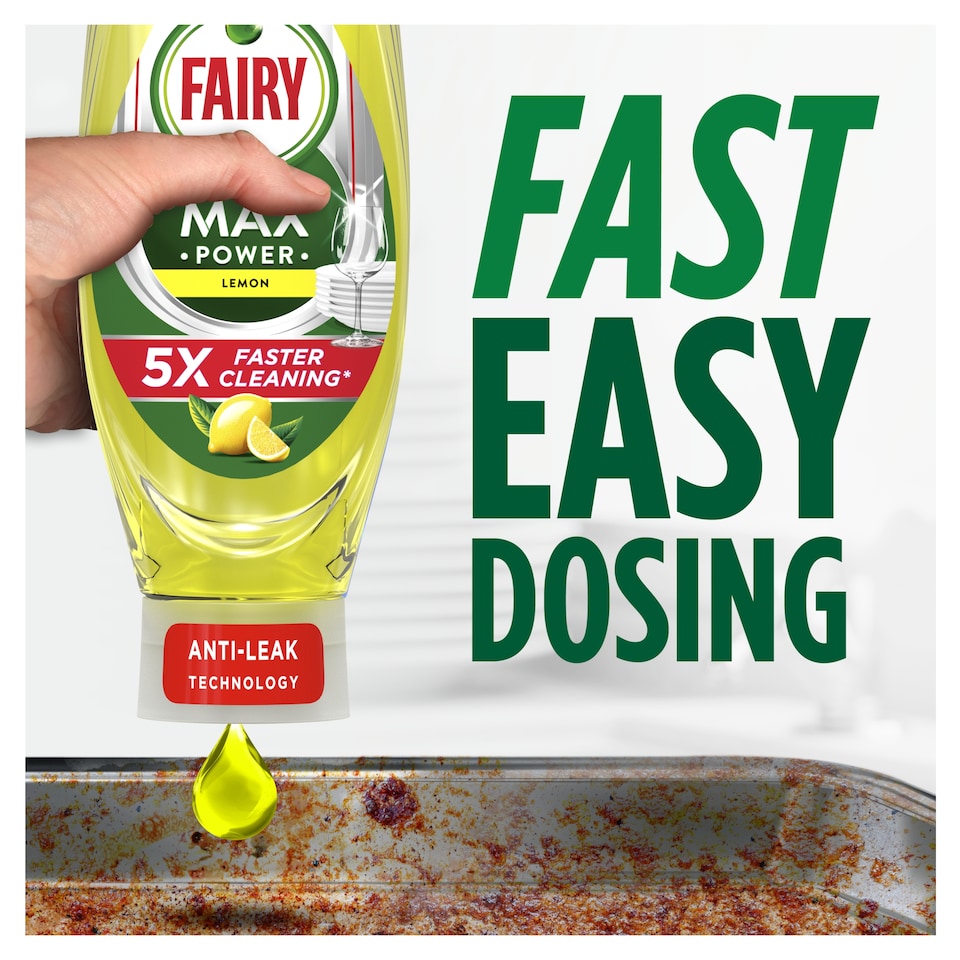 image 1 of Fairy Max Power Lemon Dishwashing Liquid 660ml