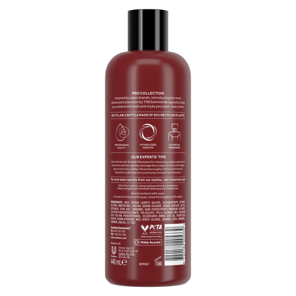 image 1 of Tresemme Keratin Smooth Shampoo 440Ml