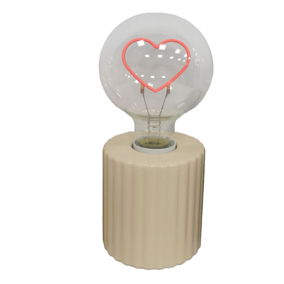 Bayswood Heart LED Bulb Table Lamp 