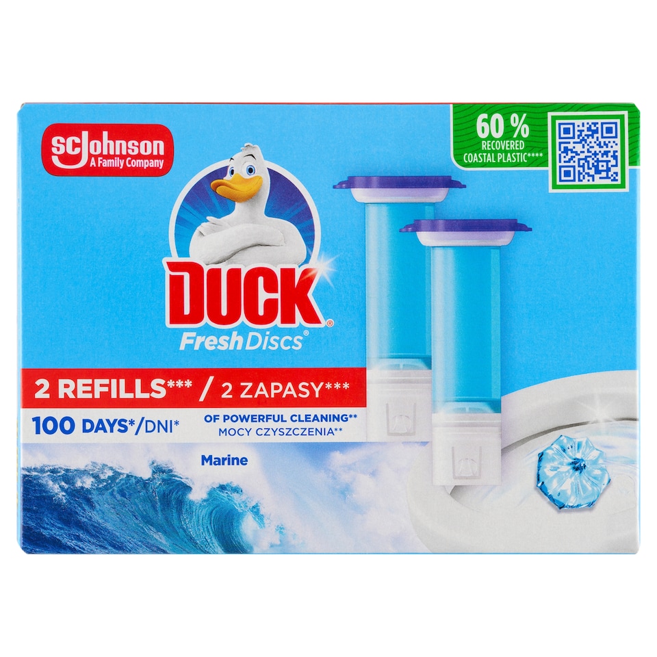 Obrázek 1 pro produkt Duck Fresh Discs Čistič WC marine náplň 2 x 36ml (72ml)