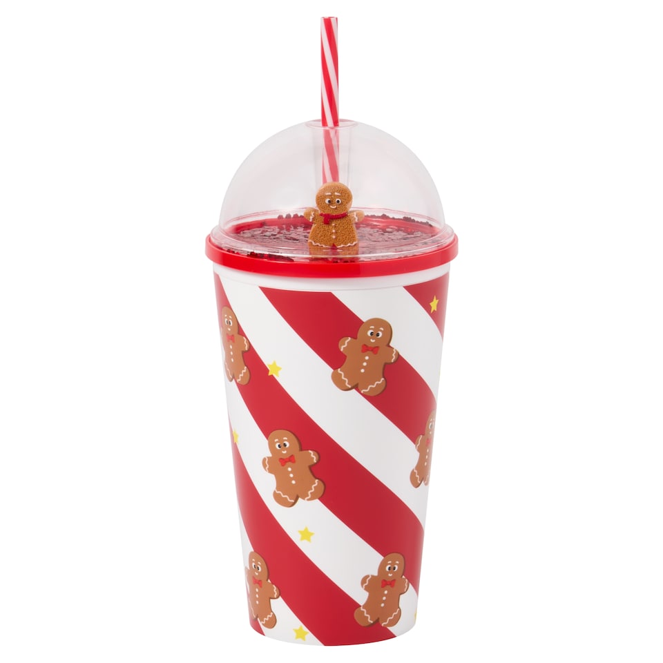 Tesco Gingerbread Straw Cup