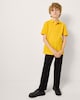 image 1 of F&F School Boys 3-Pack Pure Cotton Regular Fit Polo Shirts in Gold